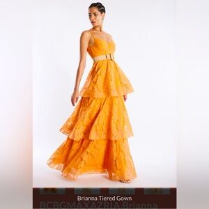 BCBGMAXAZRIA Brianna Tiered Gown (size 8)